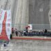 Pro-democracy activists display a “Pillar of Shame” banner over a bridge during an event commemorating the 1989 Tiananmen Square massacre, in Los Angeles, Calif., on May 28, 2023. (Courtesy of Jie Lijian)