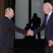 President Joe Biden (R) and Russian President Vladimir Putin (L), arrive to meet at the Villa la Grange in Geneva, Switzerland, on June 16, 2021. (Patrick Semansky/AP Photo)
