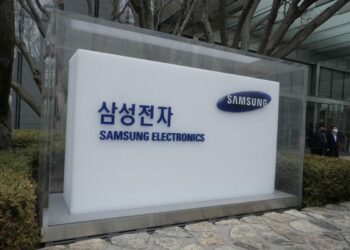 The logo of the Samsung Electronics Co. is seen at its office in Seoul, South Korea on Jan. 31, 2023. (Ahn Young-joon/AP Photo, File)