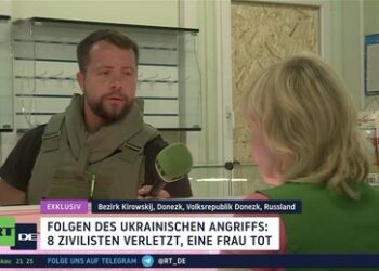 RT DE-Exklusiv: Folgen des ukrainischen Angriffs: 8 Zivilisten verletzt, eine Frau tot