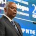 U.S. Secretary of Defense Lloyd Austin speaks during the 20th Shangri-La Dialogue summit in Singapore on June 3, 2023. (Roslan Rahman/AFP via Getty Images)