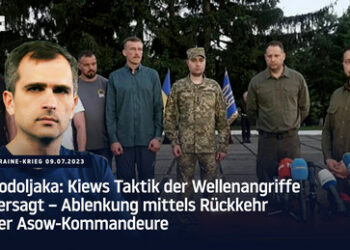 Podoljaka: Kiews Taktik der Wellenangriffe versagt – Ablenkung mittels Rückkehr der Asow-Kommandeure