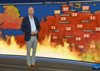 Correctiv stellt klar: Es gab keine Flammen auf der Wetterkarte der Tagesthemen