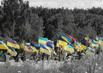 Symbolischer Tod des ukrainischen Luftwaffen-Kadetten Sikorski – als Infanterist bei Artjomowsk