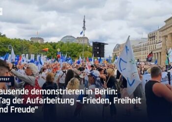 Tausende demonstrieren in Berlin: "Tag der Aufarbeitung – Frieden, Freiheit und Freude"