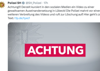 Ausländerkrawalle in Lübeck – Polizei verbietet die Verbreitung von Videos