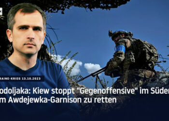 Podoljaka: Kiew stoppt "Gegenoffensive" im Süden, um Awdejewka-Garnison zu retten