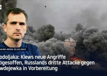 Podoljaka: Kiews neue Angriffe abgesoffen, Russlands dritte Attacke gegen Awdejewka in Vorbereitung