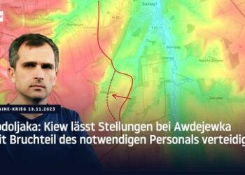 Podoljaka: Ukrainische Stellungen in Awdejewka absichtlich unterbesetzt