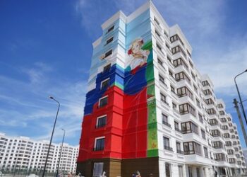 Russland: 2023 über eine Million Wohnungen neu gebaut