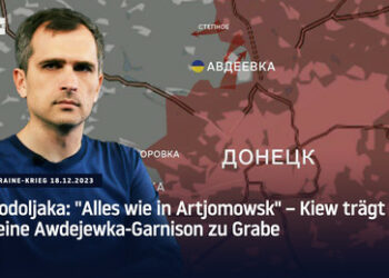 Podoljaka: "Alles wie in Artjomowsk" – Kiew trägt seine Awdejewka-Garnison zu Grabe