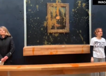 Klima-Apokalyptiker greifen Mona Lisa an