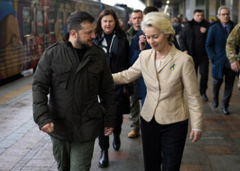 Kiew: Von der Leyen, Meloni, Trudeau und De Croo zum "Solidaritätsbesuch" bei Selenskij