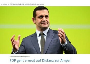 Realsatire aus Deutschland: FDP kritisiert Ampelkoalition