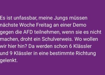 Schüler auf 'den richtigen Demos': "Und bist du nicht willig, so brauch' ich Gewalt."