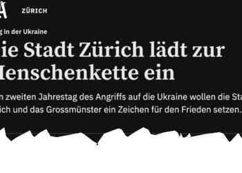 Zweiter Jahrestag Ukraine-Intervention: Von fast 70.000 Flüchtlingen erscheinen nur 250 in Zürich