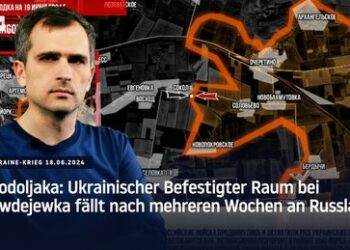 Podoljaka: Ukrainischer befestigter Raum bei Awdejewka fällt nach mehreren Wochen an Russland