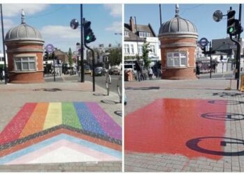 London: "Pride-Flagge" übermalt – Polizei ermittelt wegen "homophoben Hassverbrechen"