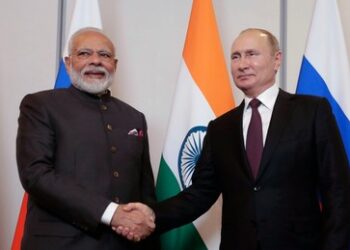 Modi und Putin verhandeln zwischennationalen Zahlungsverkehr