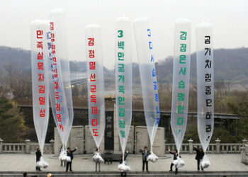 Neue Ballons mit Flugblättern machen Pjöngjang wütend: Seoul muss mit Konsequenzen rechnen