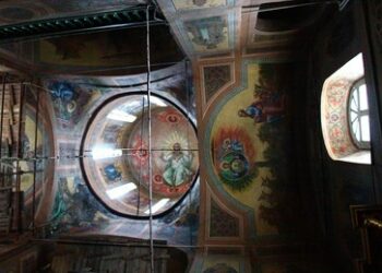 Von Andrei Rubljow gestaltete Kirche aus dem XIV. Jahrhundert im Gebiet Moskau restauriert