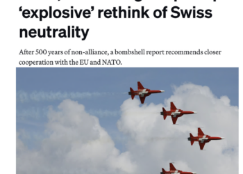 Wie einst das Bankgeheimnis: Die Schweiz verkauft ihre Neutralität scheibchenweise