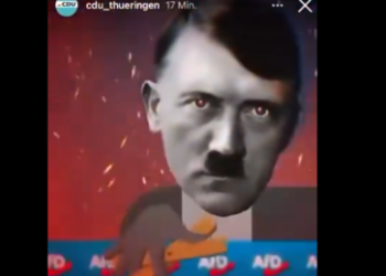 "Eine Verwechselung": CDU Thüringen teilt peinliches Hitler-Höcke-Video