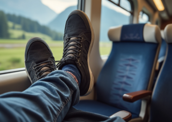 Wenn Rücksichtslosigkeit stinkt - Schweizer Bahn beklagt zunehmend Schuhe auf den Sitzen