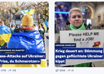 "Friss, du Schmarotzer!" In der Schweiz wächst Unzufriedenheit über ukrainische Flüchtlinge