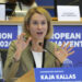 Hart gegenüber Russland und Iran: Die designierte EU-Außenbeauftragte Kaja Kallas