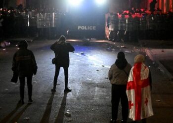 Tiflis: Festnahme von Demonstranten vor dem Parlament