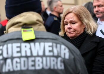 "Leid der Opfer missbraucht" – Faeser stichelt gegen die AfD nach der Trauerkundgebung in Magdeburg
