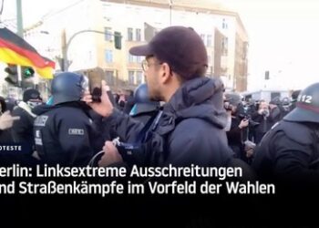 Berlin am Tag vor der Wahl: Krawalle und Tränengas