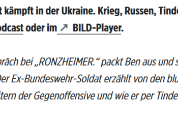 Haftbefehl wegen Vergewaltigungen: Ex-Bundeswehrsoldat in der Ukraine festgenommen