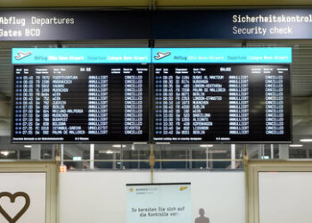 Verdi-Warnstreiks an 13 deutschen Flughäfen – Tausende Flüge annulliert