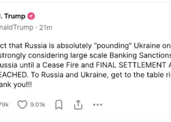 "Setzt euch an den Tisch!": Trump droht Russland mit neuen Sanktionen