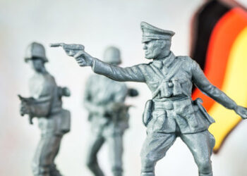 Deutschland vom leichtsinnigen Militarismus ergriffen