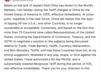 Trump setzt Strafzölle für 90 Tage aus: China bleibt Ausnahme