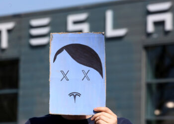 Zürichs Protest gegen Elon Musk bleibt klein