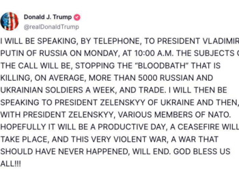 Trump kündigt Telefonate mit Putin und Selenskij an