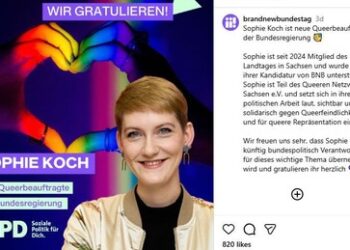Agenda-Politik: GroKo nominiert auf Steuerzahlerkosten erneut "Queer-Beauftragte"