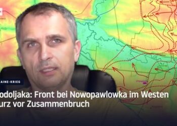 Podoljaka: Front bei Nowopawlowka im Westen kurz vor Zusammenbruch