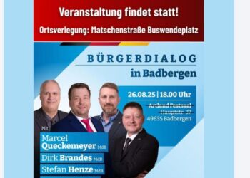 AfD-Bürgerdialog in Badbergen: Vermieter sagt Veranstaltung nach Drohungen ab