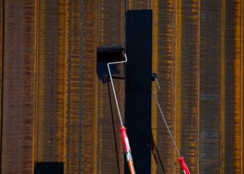 Trump lässt Grenzzaun schwarz anstreichen: Dunkle Pfähle schwerer zu erklettern