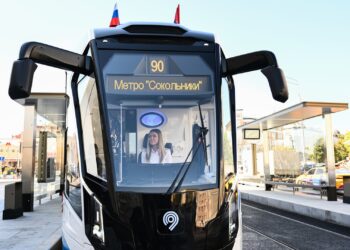 Moskau: In Rekordzeit gebaute Tram-Neubaustrecke eröffnet