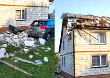 Polnische Medien zum beschädigten Dach nahe der Grenze: "Es war eine F-16-Rakete"