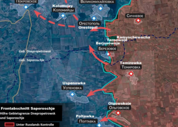 Russische Truppen treiben Keil in ukrainische Verteidigung am Frontabschnitt Saporoschje