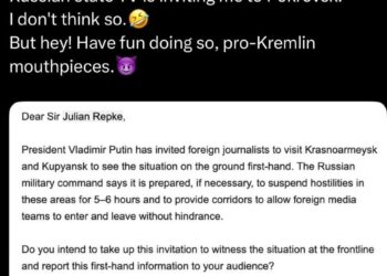 Ein Feigling? Julian Röpcke lehnt persönliches Angebot ab, in Kampfgebiete zu reisen