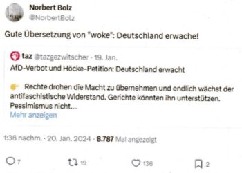 Medienwissenschaftler Norbert Bolz erfährt Hausdurchsuchung nach X-Beitrag zum Thema "Woke"