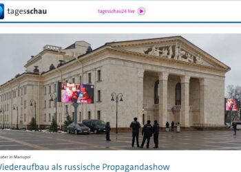 ARD-Tagesschau hält an widerlegter Darstellung der Zerstörung des Theaters in Mariupol fest